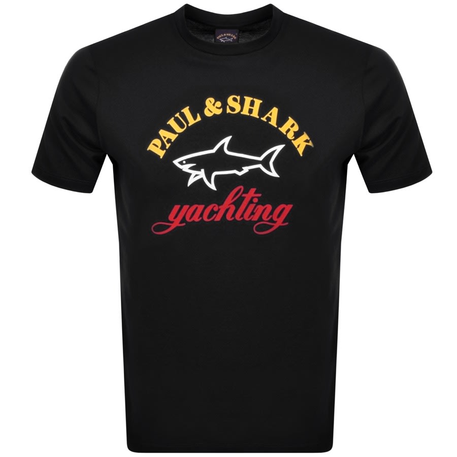 Alternative Image for ProductPaul And Shark Logo T Shirt Black1
